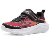 Skechers Baskets Microspec Velocity pour garçon, noir/rouge, 34 EU