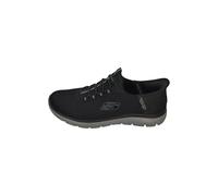 Skechers Summits Baskets à enfiler haut de gamme mains libres pour homme, noir/noir, 12 Wide
