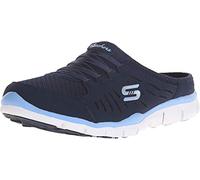 Skechers - Baskets mules Sport No Limits à enfiler pour femme, Bleu (Bleu marine/bleu clair), 43 EU