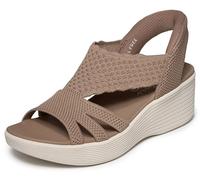 Sandales compensées femmes Skechers PARALLEL LITE SUMMER INVITE Marron 38