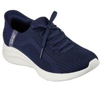 Skechers Baskets PathSneaker Ultra Flex 3.0 Brilliant pour Femme, Bordure Bleu Marine en Tricot, 6.5 UK Wide