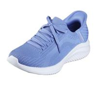 Skechers Femme Ultra Flex 3.0 Brilliant Path Basket, Periwinkle Knit/Pink Trim, 36 EU Large