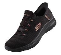 Skechers Chaussures Summits Classy Night en mesh noir or rose Femme 39 EU