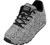 Skechers Baskets pour Femme, BKW Black White, 38 EU