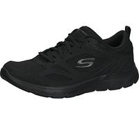 Skechers Baskets pour Femme, Chaussures de Sport, Noir, 37 EU