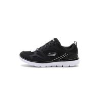Skechers Baskets pour Femme, Chaussures de Sport, Noir, 39.5 EU