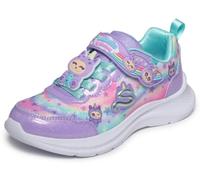 Skechers Baskets pour Fille JUMPSTERS Cutie Critters, Textile Lavande/Multi Synthétique, Pointure 45 EU Enfant