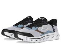 Skechers Baskets pour Homme « Hands Free Slip-ins Go Walk Glide-Step 2.0-Zac », Blanc/Noir, 42 EU