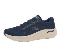 Skechers Baskets pour Homme, Maille synthétique Bleu Marine, 44 EU