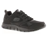 Skechers Baskets Pour Hommes Track Syntac À Lacets Noires Taille UK