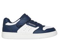 Skechers Baskets Quick Street pour garçon, Bordure Blanche synthétique Bleu Marine, 9 UK Child