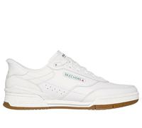 Skechers Homme Recoil Basket, White Leather/PU/Natural Trim, 42 EU