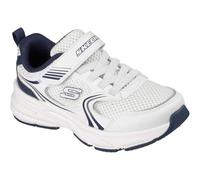 Skechers Baskets rétro pour garçon, Blanc, bleu marine., 31 EU
