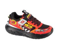 Skechers Baskets garçon - Noir synthétique/textile, bordure rouge