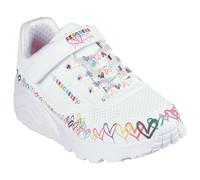 Skechers Baskets Uno Lite pour fille – Blanc – 9.5 UK enfant