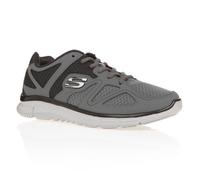SKECHERS Baskets Satisfaction Flash Point - Homme - Gris 45
