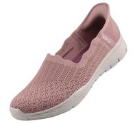 Skechers Baskets Seager Believe It pour Femme, Tricot Mauve, 37.5 EU