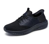 Skechers Baskets Slade Caster pour Homme, Noir, 41 EU