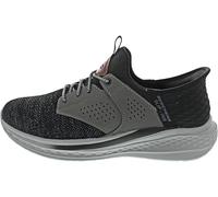 Skechers Baskets Slade-Caster pour homme, noir/gris, 43 EU