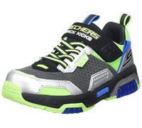 Skechers Baskets Slbk 402219l pour garçon, Maille Filet Noir et Argent synthétique, 33 EU