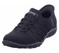 Skechers Baskets Slip Ins Breathe Easy Collar en Tricot pour Femmes - Noir - UK 8