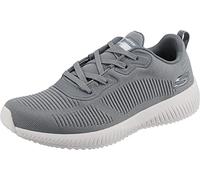 Skechers Baskets Squad pour Homme, Bordure en Maille Grise, 41 EU