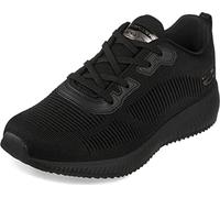 Skechers Baskets Squad pour Homme, Bordure en Maille Noire., 42 EU