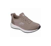 Skechers Baskets Squad SrSneaker pour Femme, Tricot Plat Taupe, 39.5 EU