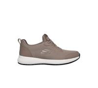 Skechers Baskets Squad SrSneaker pour Femme, Tricot Plat Taupe, 41 EU
