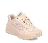 Skechers Baskets Street Twisterz pour Femme, Bordure en Maille en Cuir dura Sable, 38 EU