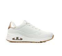 Skechers Chaussures Uno Shimmer Away Blanc doré Femme 36