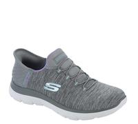 Skechers Femme Hands Free Slip Ins Summits Dazzling Haze Basket, Gris Menthe, 39.5 EU Large