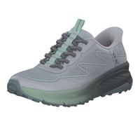 Skechers Femme Switch Back Mist Basket, Gray Textile Synthetic/Green Trim, 37 EU