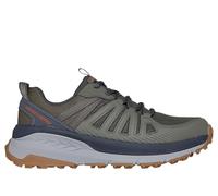 Skechers Baskets Switch Back Venture Seeker pour Homme, Textile synthétique Gris avec Bordure Multiple, 42.5 EU