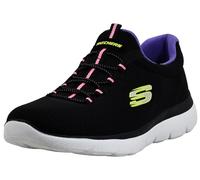 Skechers Baskets Synergy Loving Life pour Femme, Noir et Violet., 6 UK Wide