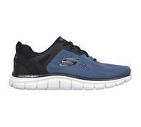 Skechers Baskets Track Broader Mesh/PU bleu, bordure noire – Homme 42 EU