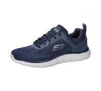 Skechers Baskets Track Broader pour Homme, Maille PU Bleu Marine, 42 EU