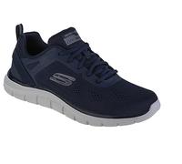 Skechers Baskets Track Broader pour Homme, Maille PU Bleu Marine, 42 EU