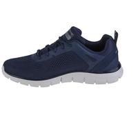 Skechers Baskets Track Broader pour Homme, Maille PU Bleu Marine, 46 EU