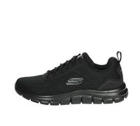 Skechers Baskets Track Leshur pour Homme, Maille synthétique Noire, 45.5 EU
