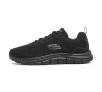 Skechers Baskets basses TRACK - LESHUR Maille synthétique Gris/Noir Taille 42 Homme