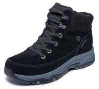 Skechers Baskets Trego Snow Breeze pour Femme, Noir, 36 EU