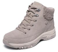 Skechers Baskets Trego Snow Breeze pour Femme, Taupe, 36 EU