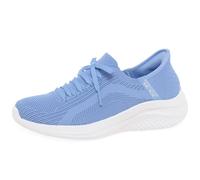 Skechers Femme Ultra Flex 3.0 Brilliant Path Basket, Periwinkle Knit/Pink Trim, 38 EU Large