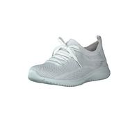 Skechers Baskets Ultra Flex Salutations pour Femme, Blanc/argenté, 38 EU