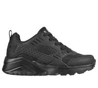 Skechers Baskets Unisexe Uno Lite Ronzo pour Enfant, Textile synthétique Noir avec Bordure Noire, 12.5 UK Child