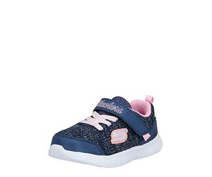 Skechers Baskets Unisexes pour Enfant, Bleu Marine/Rose, 12 Little Kid