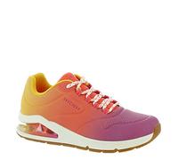 Skechers Femme Uno 2-Color Waves Basket, Rose Bonbon, 38.5 EU
