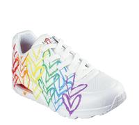 Skechers Baskets UNO-Full of Love pour Femme, Blanc Multicolore., 37 EU
