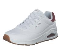 Skechers Baskets Uno Harry Kane AirSneaker pour Homme, Daim Blanc Duraleather Bordeaux, 45.5 EU